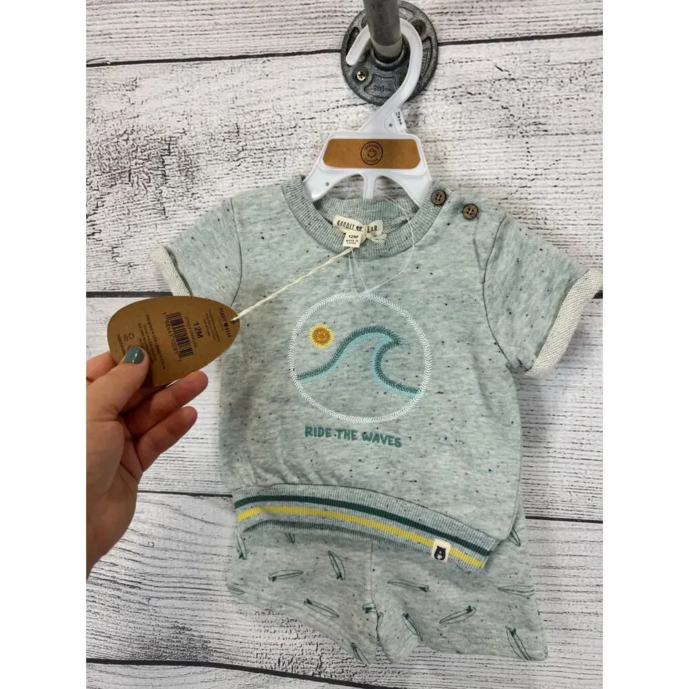 Rabbit Bear Baby Boys Blue 
